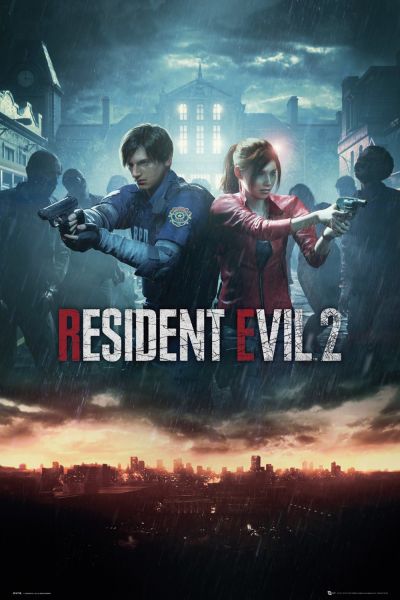 Resident Evil 2 Poster City Official Gaming New Maxi Size