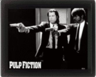 Pulp Fiction Guns - Framed 3D Lenticular