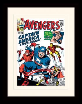 Marvel Comics Captain America - Lives Again Framed Print 
