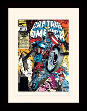 Marvel Comics  Captain America- Fighting Chance Framed Print 
