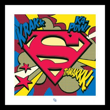 Superman - Pop Art Framed Print
