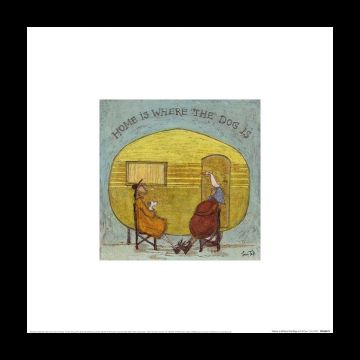 Sam Toft - Home is where the Dogs Is Framed Art Print